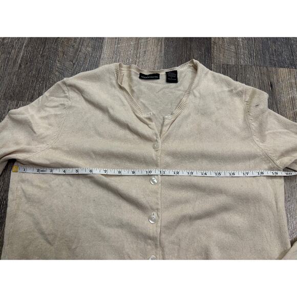 Moda International Beige Button-Up Cardigan Size Large - Picture 4 of 5
